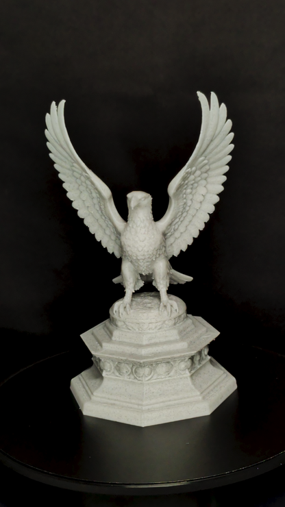 Classical Eagle Statue - Marble Style Eagle Sculpture