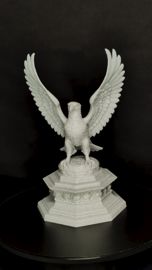 Classical Eagle Statue - Marble Style Eagle Sculpture