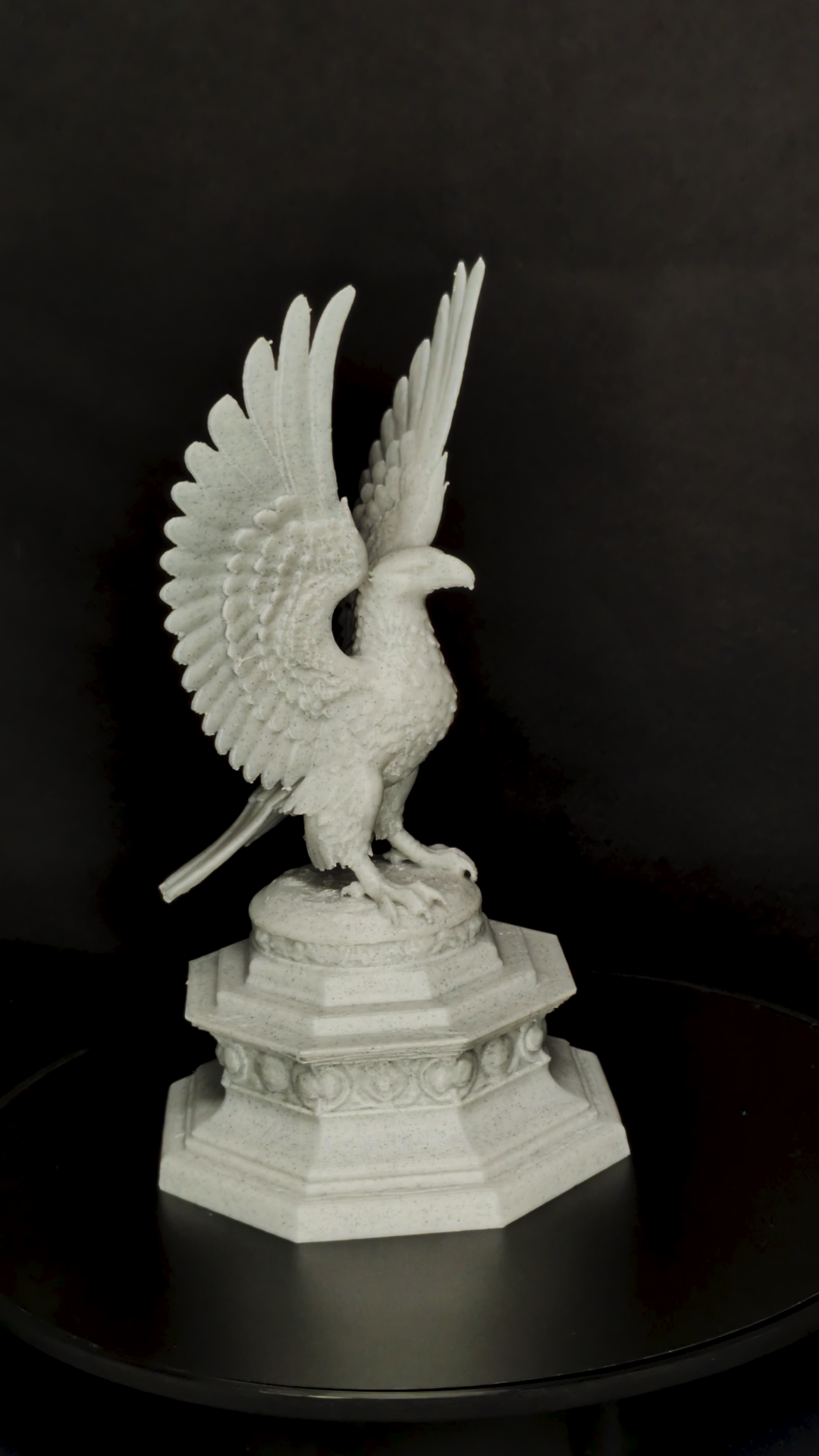 Classical Eagle Statue - Marble Style Eagle Sculpture