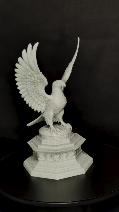 Classical Eagle Statue - Marble Style Eagle Sculpture
