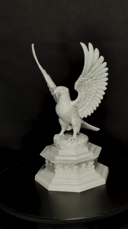 Classical Eagle Statue - Marble Style Eagle Sculpture