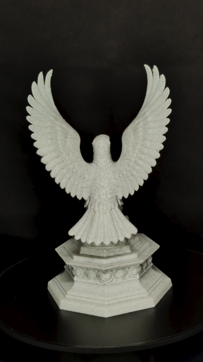 Classical Eagle Statue - Marble Style Eagle Sculpture