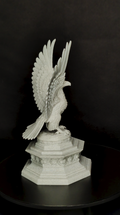 Classical Eagle Statue - Marble Style Eagle Sculpture