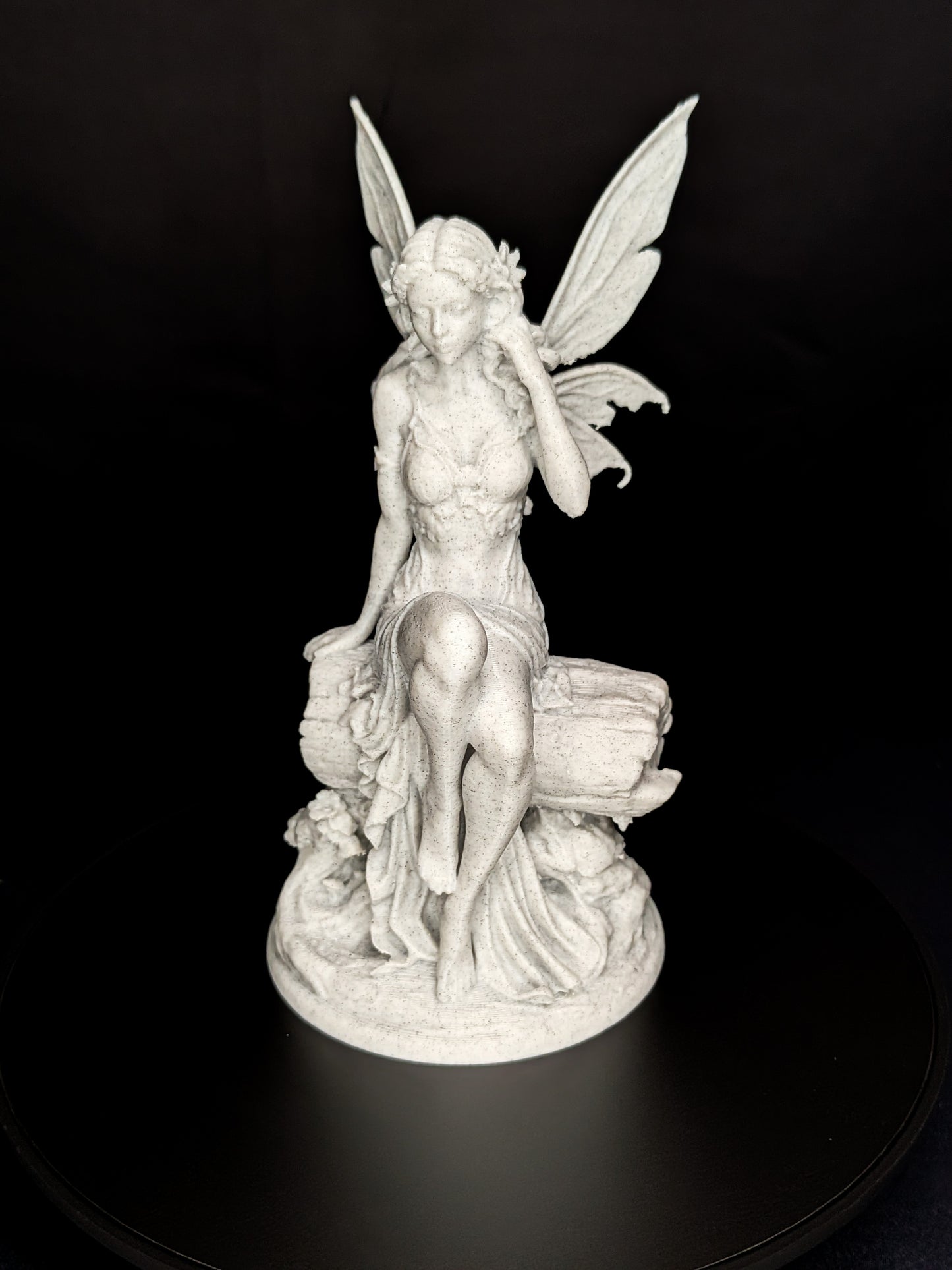 Woodland Fairy Statue - Marble Style Fairy Sculpture