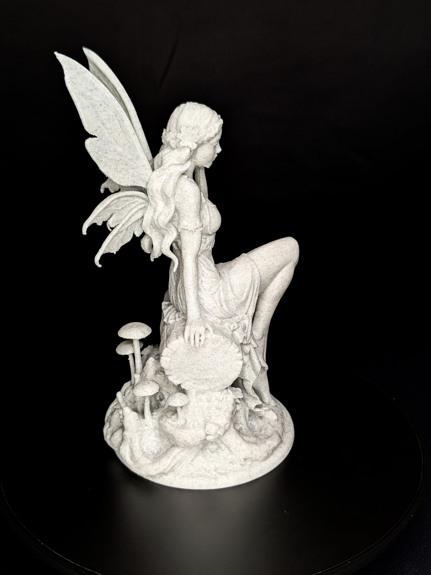 Woodland Fairy Statue - Marble Style Fairy Sculpture