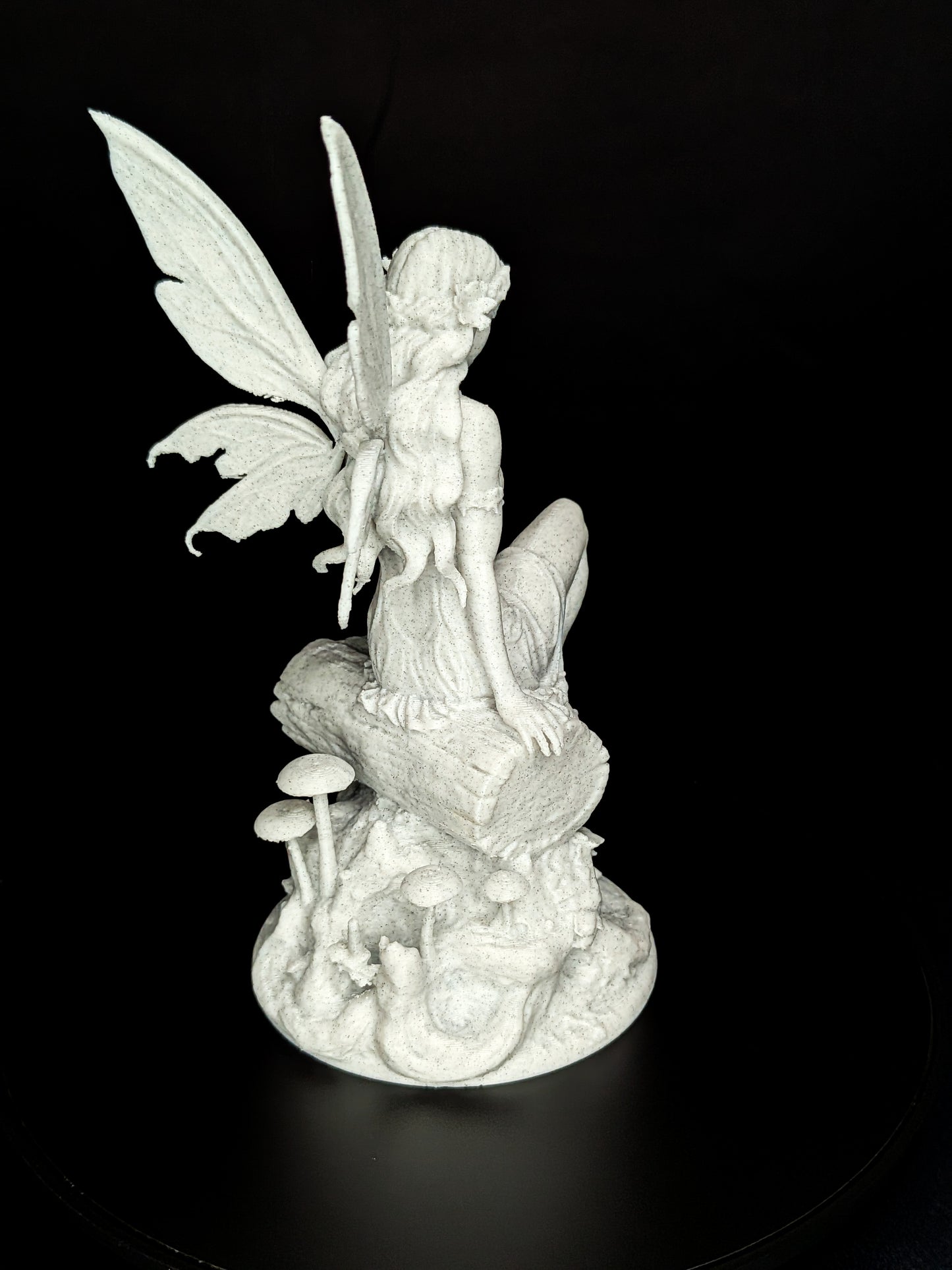 Woodland Fairy Statue - Marble Style Fairy Sculpture