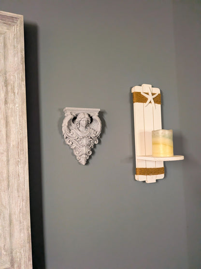 Angel Wall Corbel - Marble Style Architectural Angel Sculpture