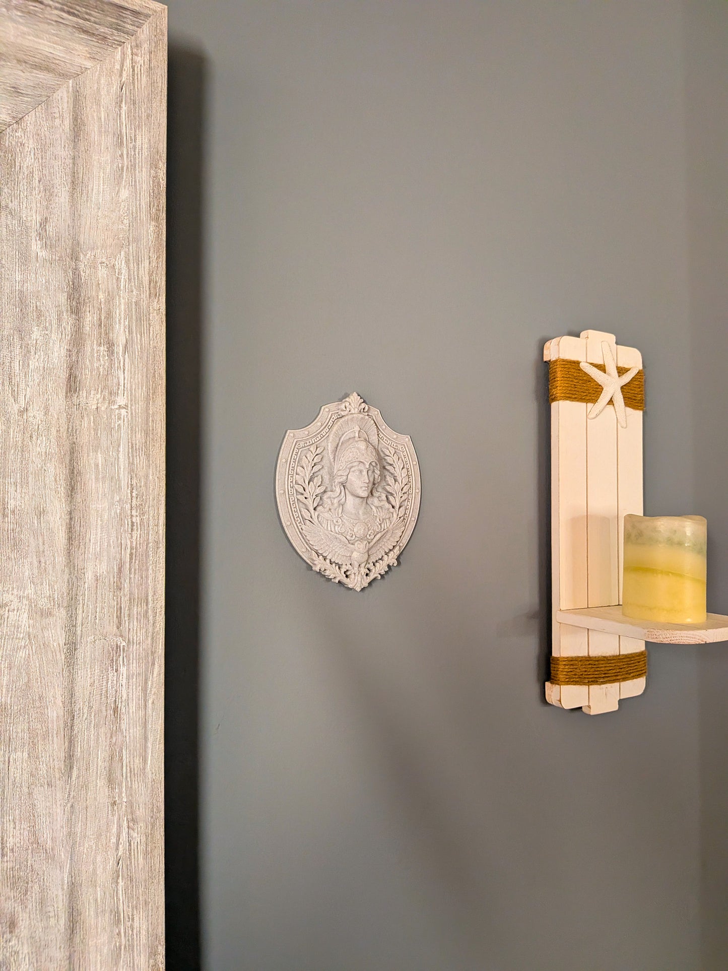Athena Wall Relief - Marble Finish Greek Goddess Gothic Wall Art