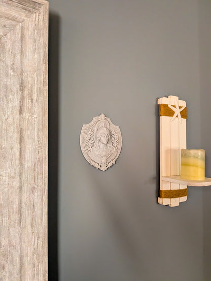 Athena Wall Relief - Marble Finish Greek Goddess Gothic Wall Art
