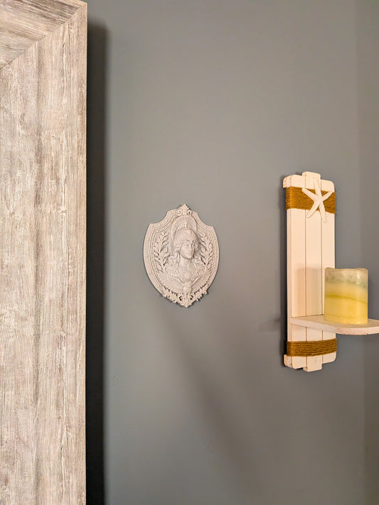 Athena Wall Relief - Marble Finish Greek Goddess Gothic Wall Art