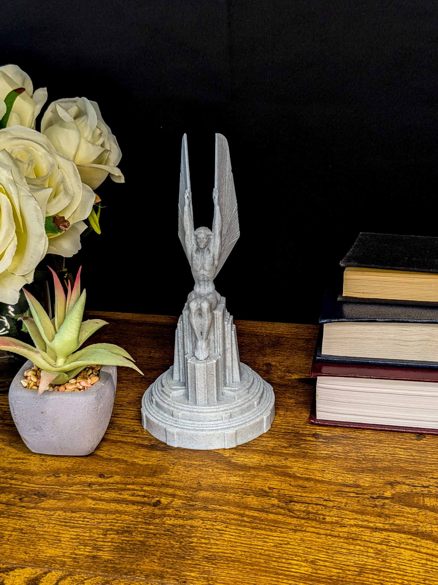 Winged Figures of the Republic - Marble Style Art Deco Statue