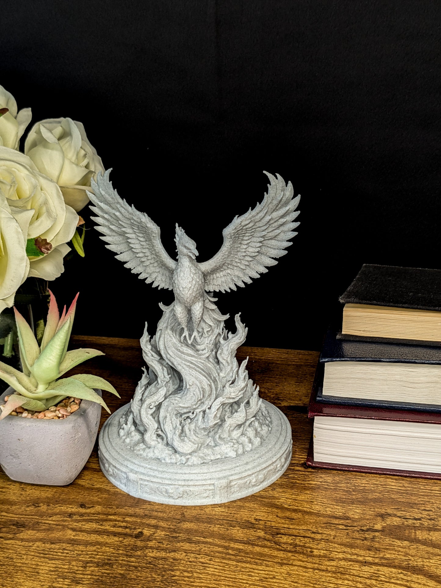 Phoenix Statue - Marble Style Mythology Sculpture