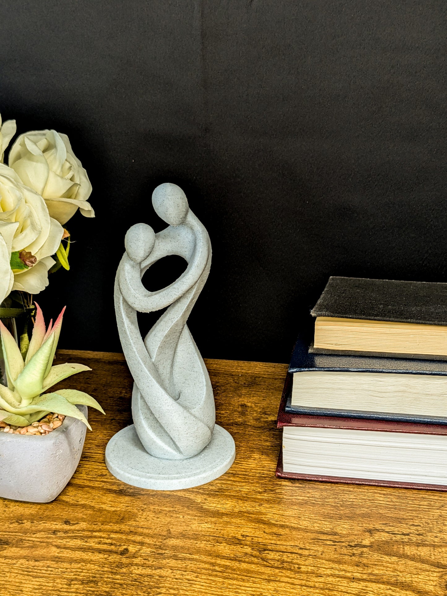 Eternal Embrace Statue - Marble Finish Modern Sculpture