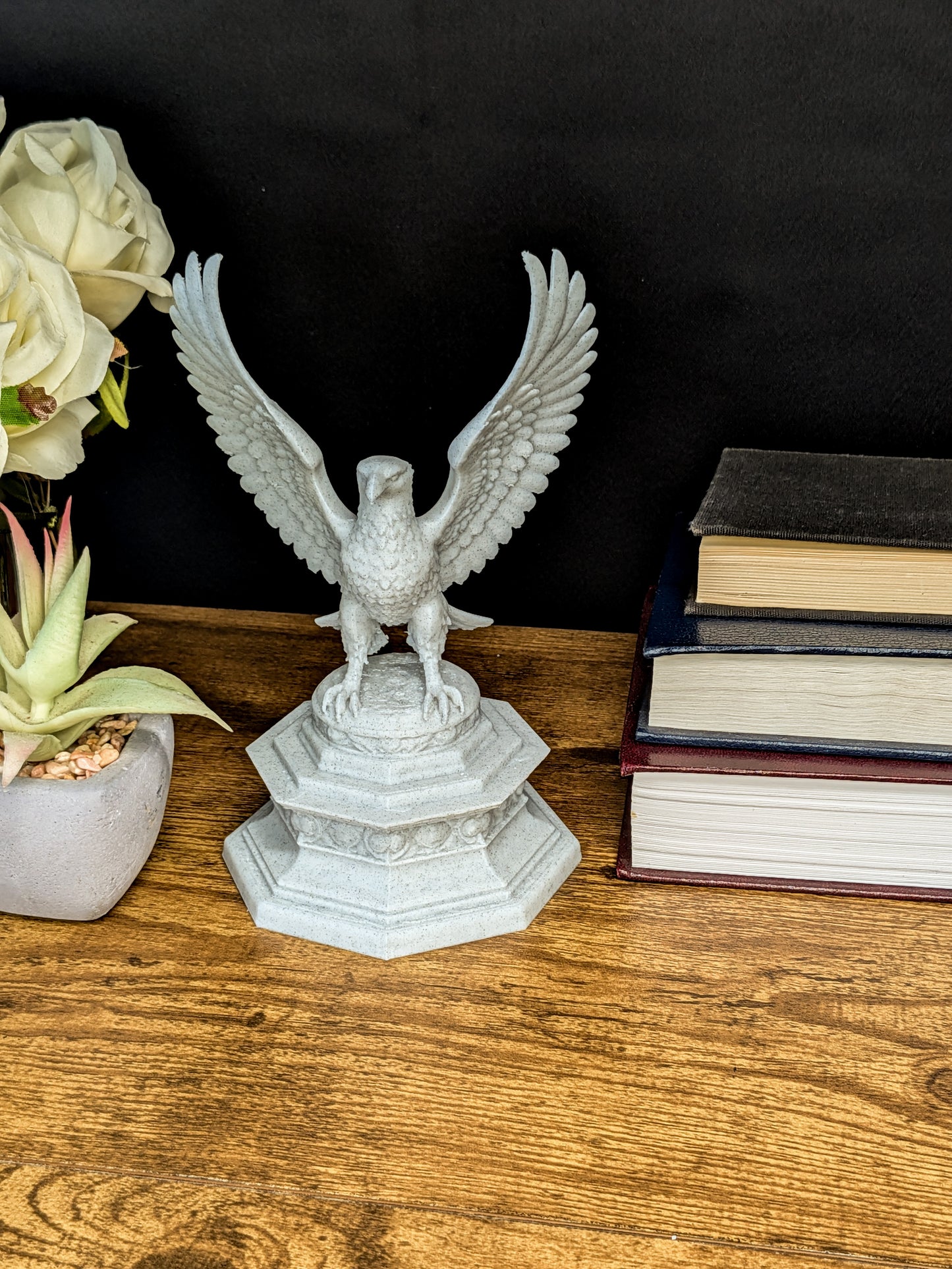 Classical Eagle Statue - Marble Style Eagle Sculpture