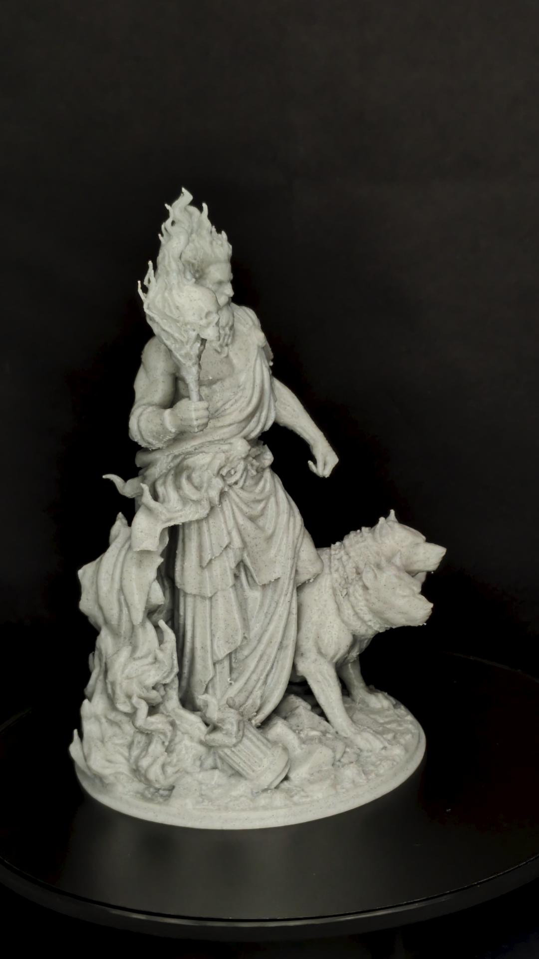 Hades Statue - Marble Finish God of the Underworld Sculpture