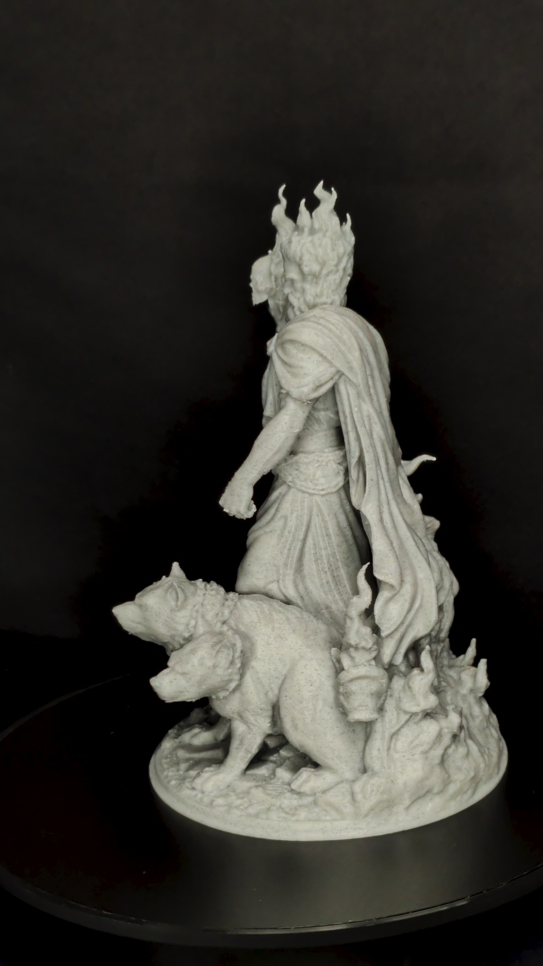 Hades Statue - Marble Finish God of the Underworld Sculpture