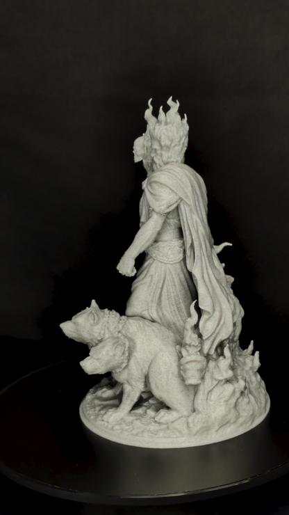 Hades Statue - Marble Finish God of the Underworld Sculpture