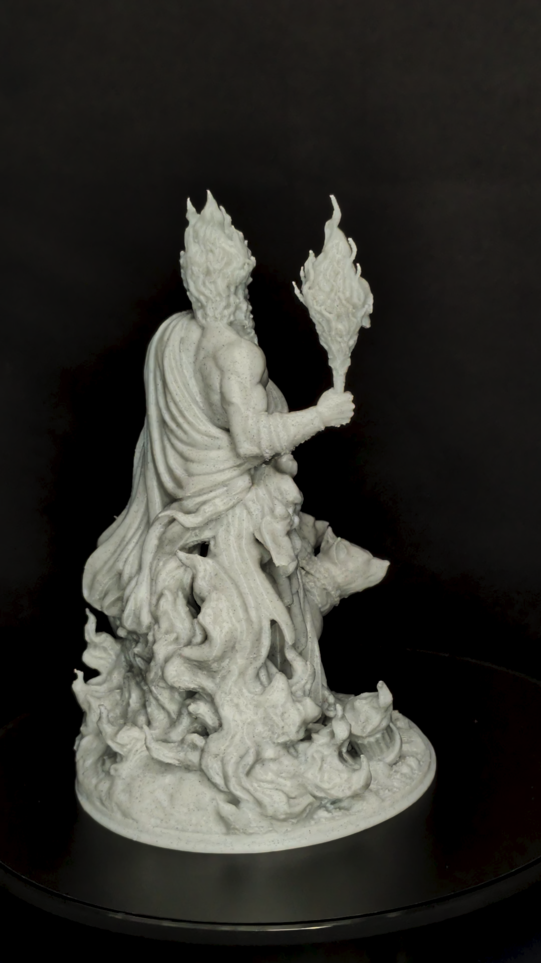Hades Statue - Marble Finish God of the Underworld Sculpture