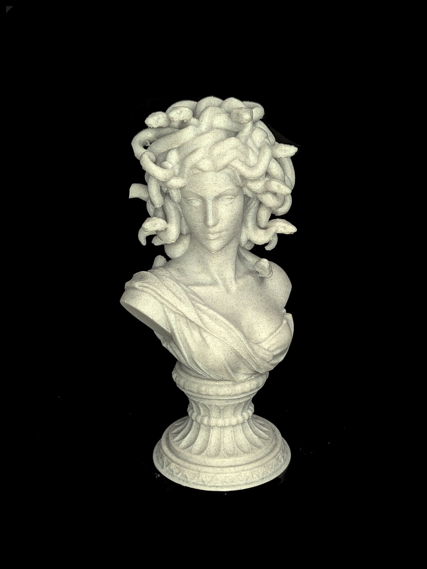 Medusa Bust Statue - Marble Style Greek Mythology Sculpture,