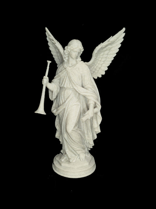 Archangel Gabriel Statue - Marble Style Angel Sculpture