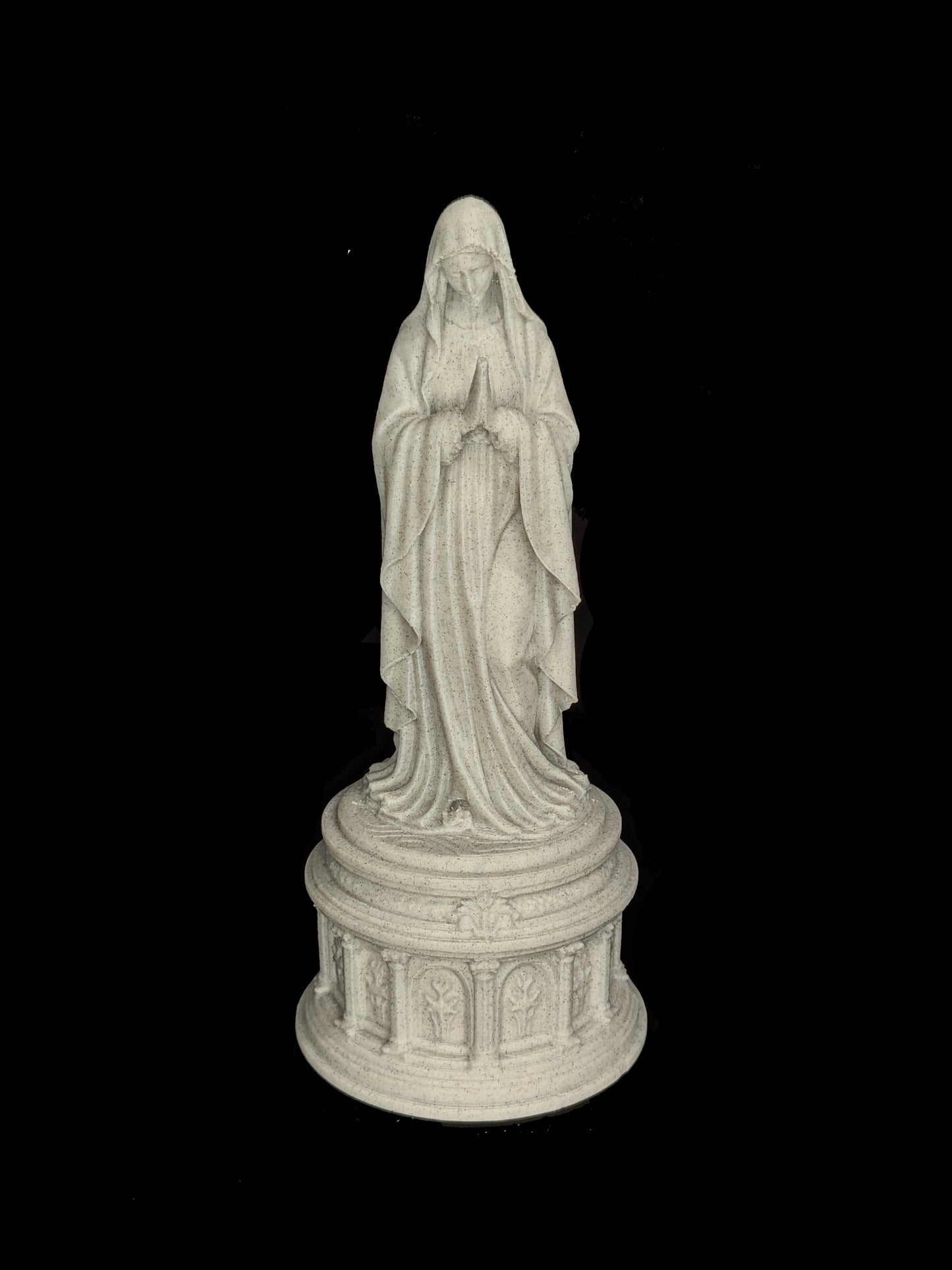 Mother Mary Statue - Marble Style Virgin Mary Sculpture