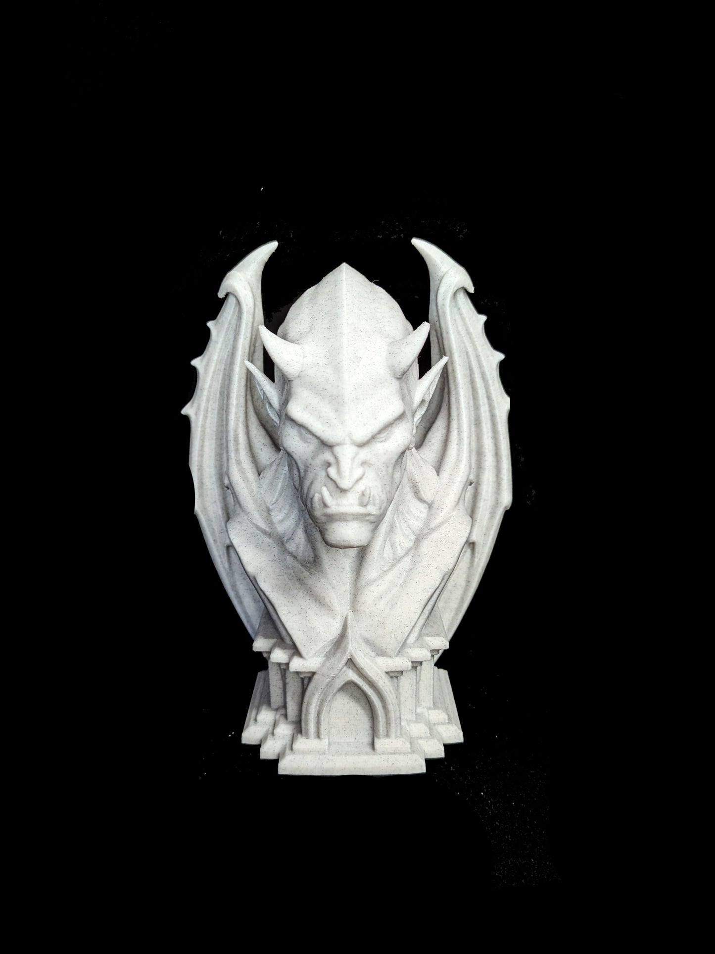 Gargoyle Bust Statue - Marble Style Gothic Gargoyle Sculpture