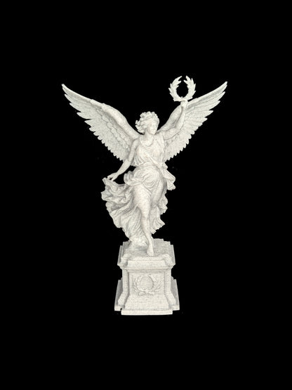 Golden Victory Angel Statue - Hand Painted Gold Winged Sculpture