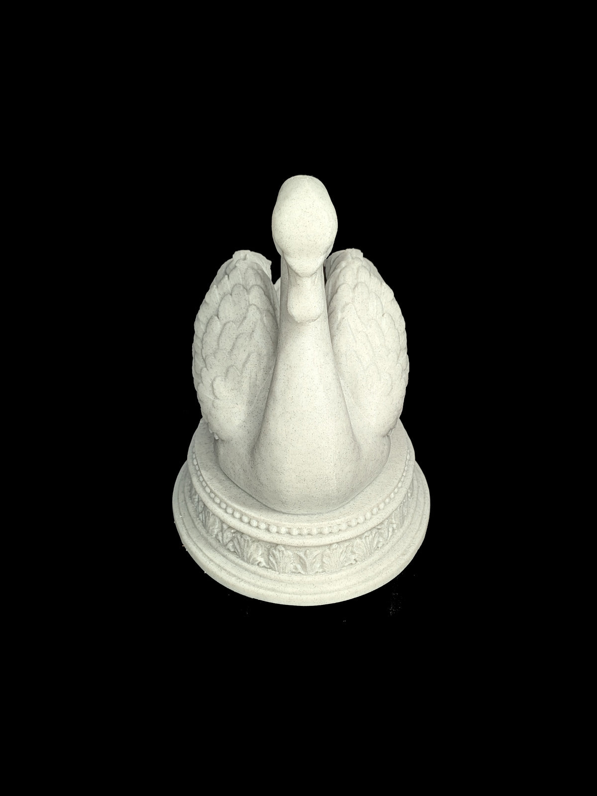 Swan Statue - Marble Style Elegant Bird Sculpture