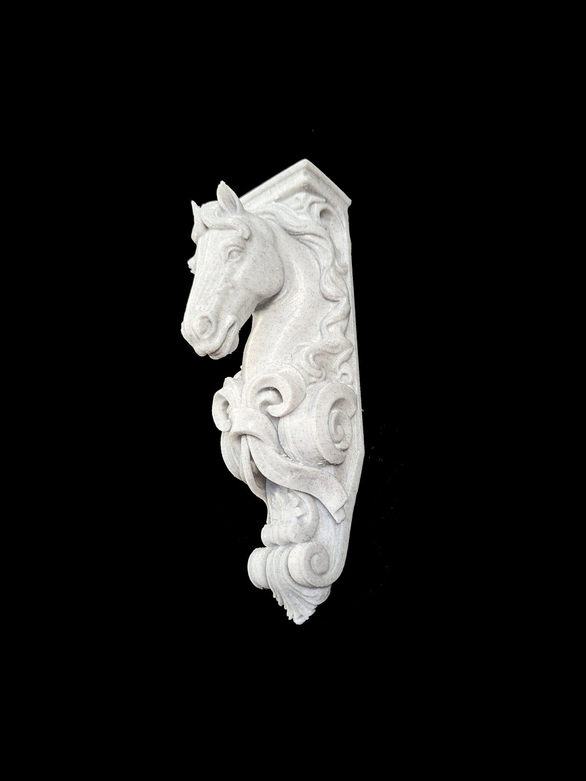Horse Corbel Wall Shelf Bracket - Marble Style Equestrian Horse Decor