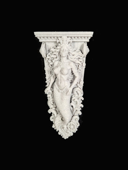 Siren Mermaid Wall Relief - Nautical Ship Figurehead Sculpture