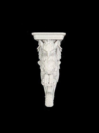 Griffin Corbel Wall Shelf Bracket - Mythical Marble Creature Decor