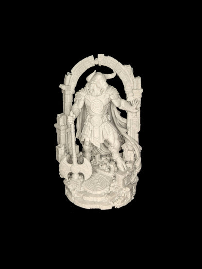 Minotaur Statue - Marble Style Greek Mythology Warrior Sculpture