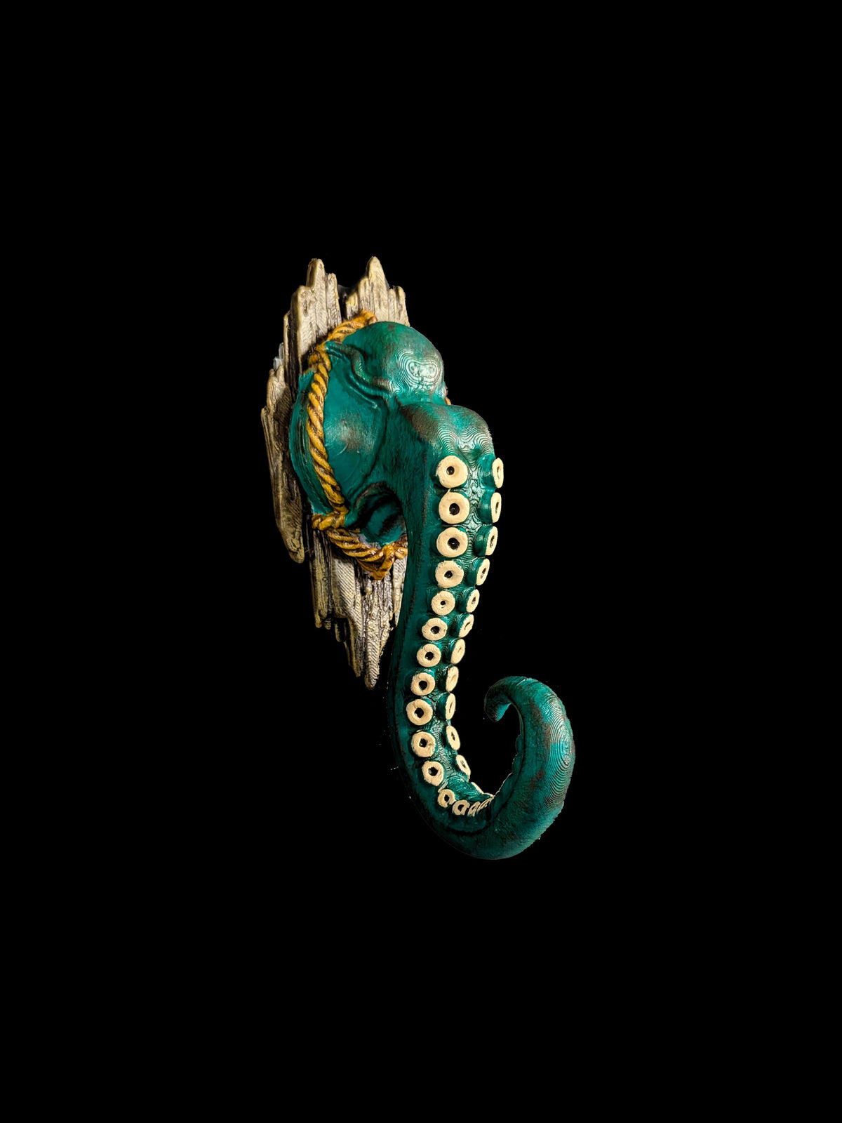 Octopus Tentacle Wall Hook - Hand Painted Nautical Coastal Decor