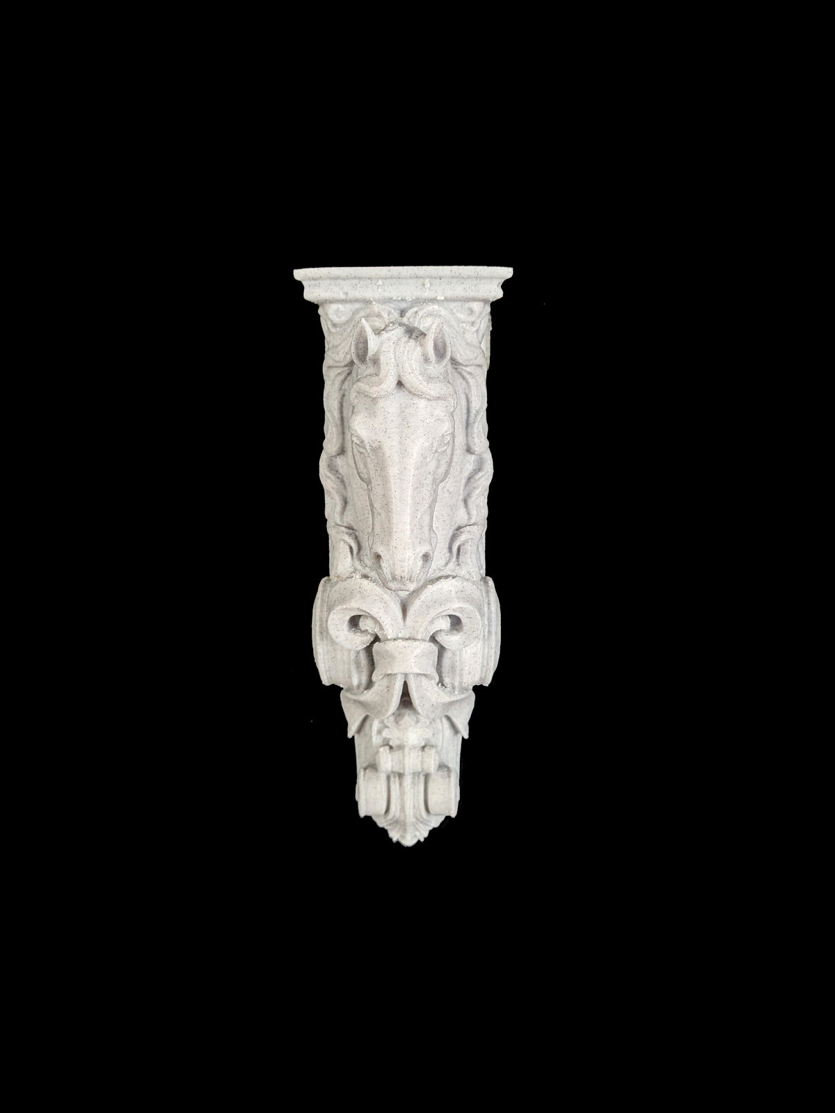 Horse Corbel Wall Shelf Bracket - Marble Style Equestrian Horse Decor