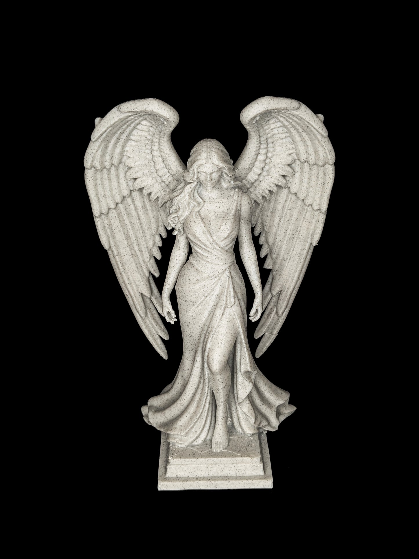 Archangel Statue - Marble Style Female Angel Sculpture