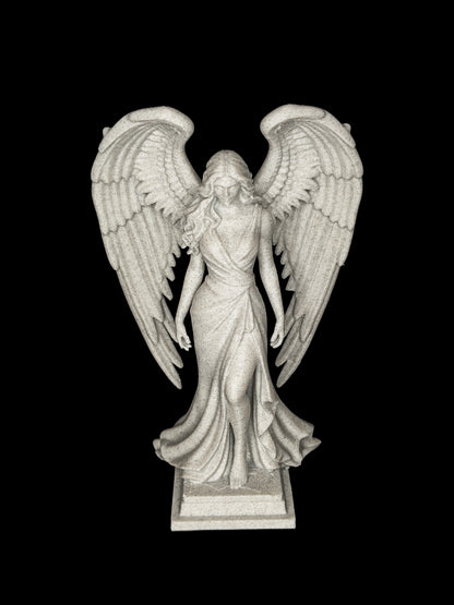 Archangel Statue - Marble Style Female Angel Sculpture