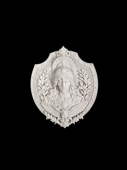 Athena Wall Relief - Marble Finish Greek Goddess Gothic Wall Art
