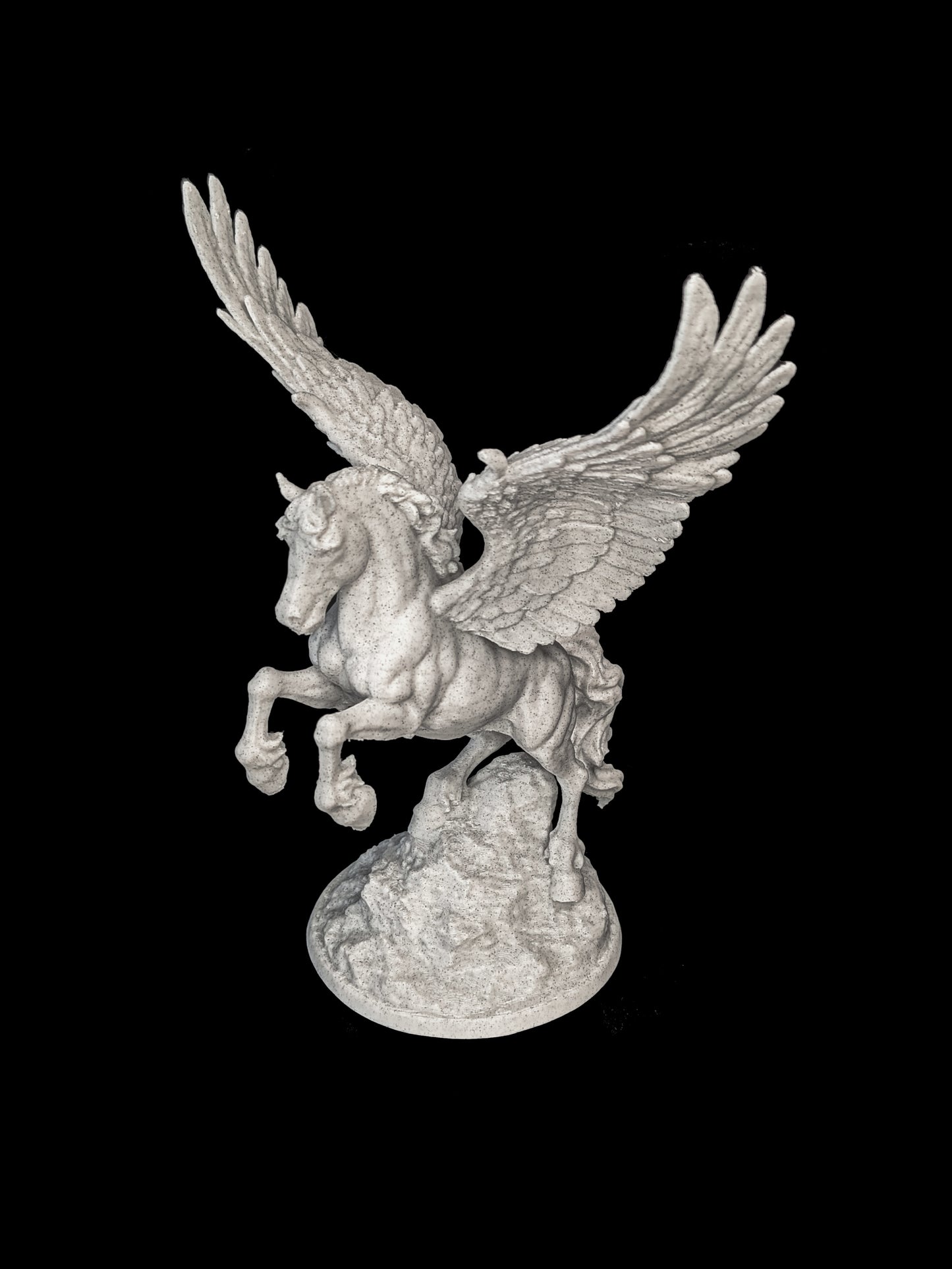 Pegasus Statue - Marble Style Winged Horse Sculpture