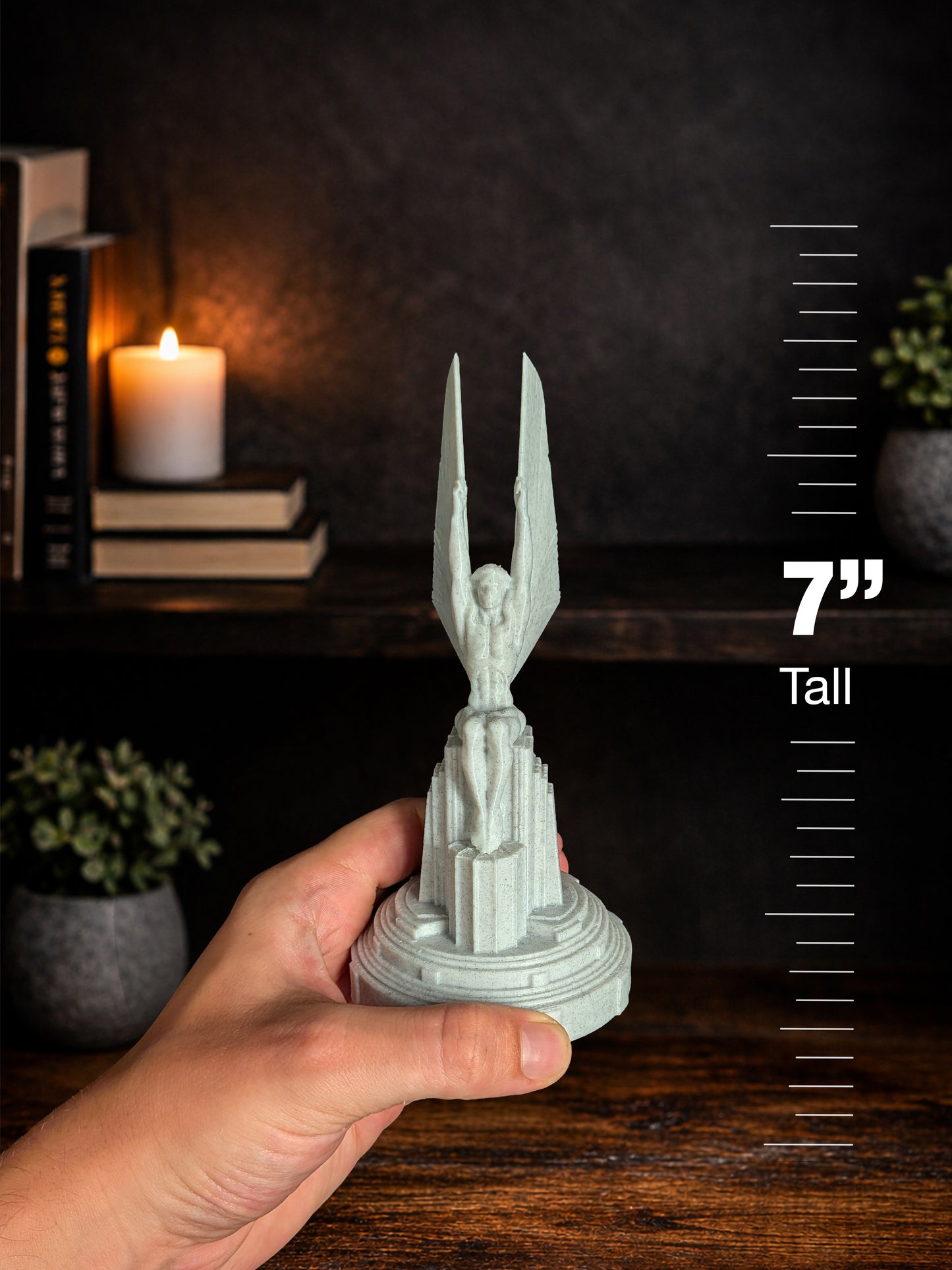 Winged Figures of the Republic - Marble Style Art Deco Statue