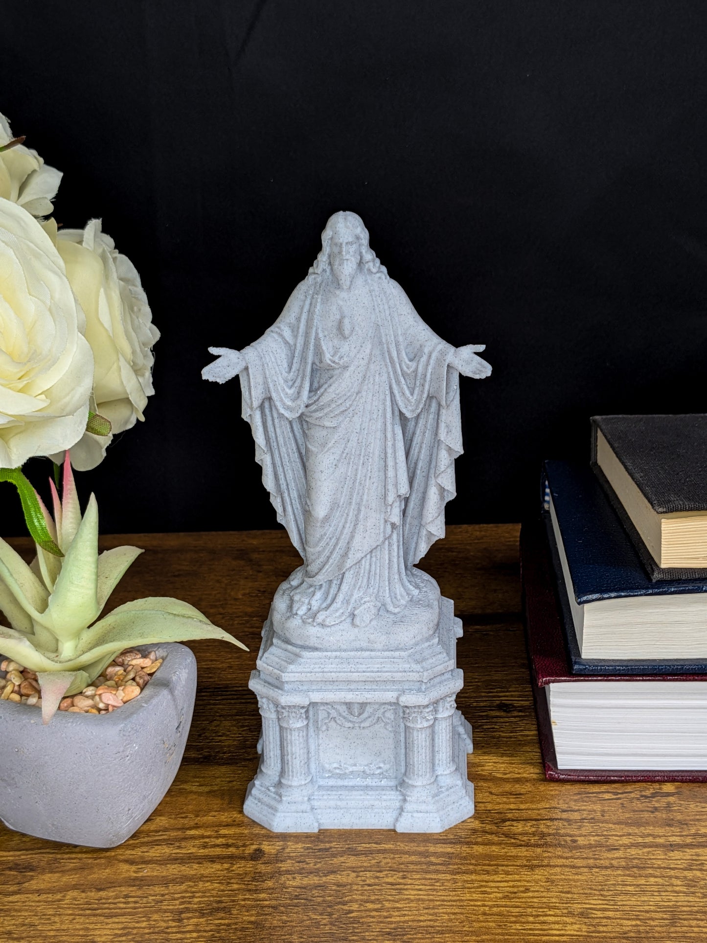 Jesus Statue - Marble Finish Christ Sculpture