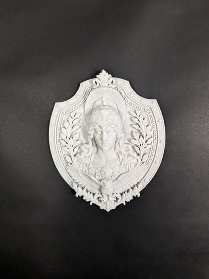 Athena Wall Relief - Marble Finish Greek Goddess Gothic Wall Art