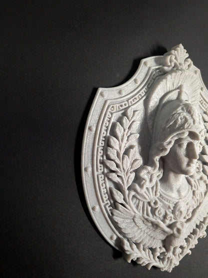 Athena Wall Relief - Marble Finish Greek Goddess Gothic Wall Art