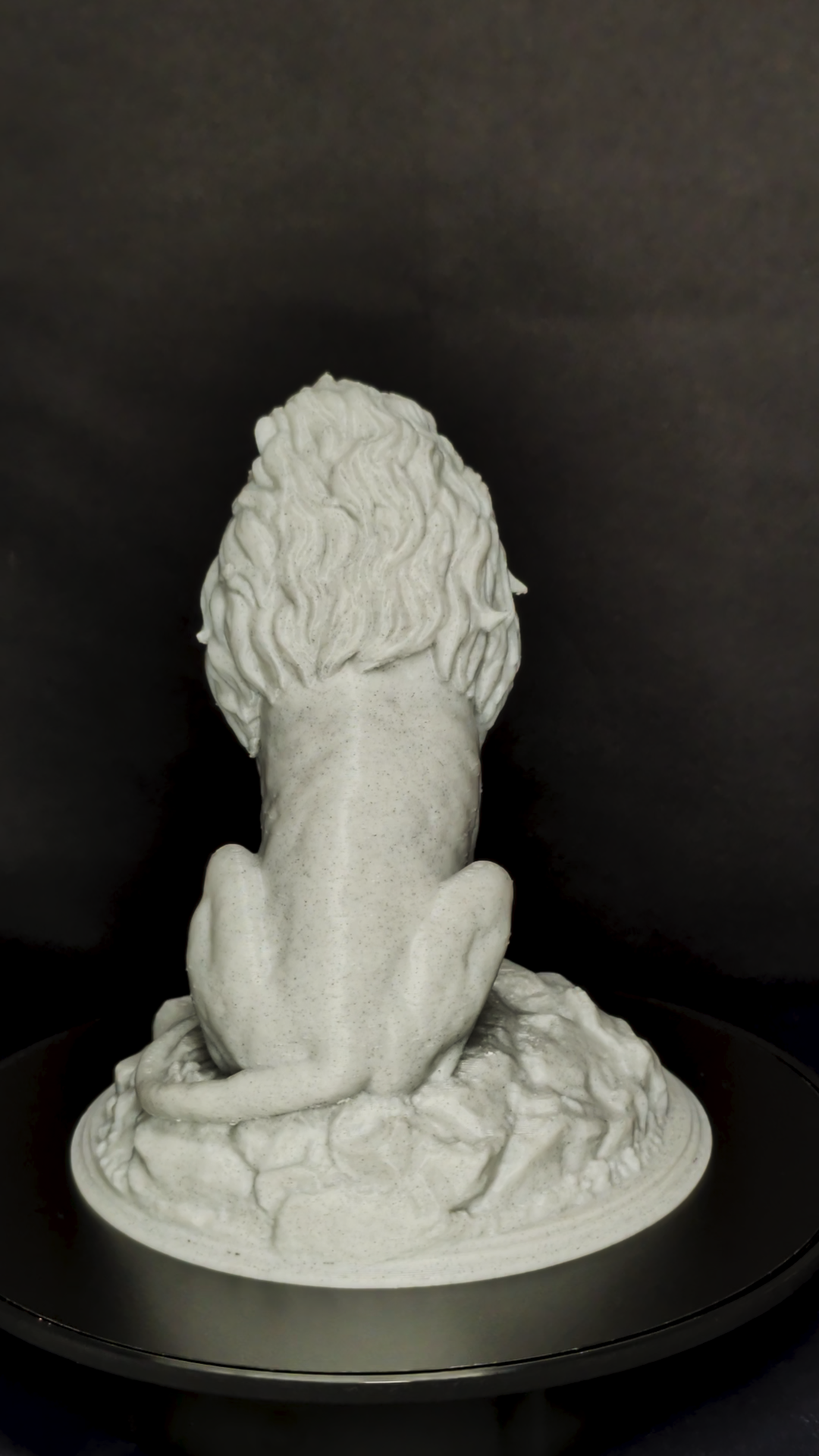 Marble Lion Statue - Regal Guardian Sculpture