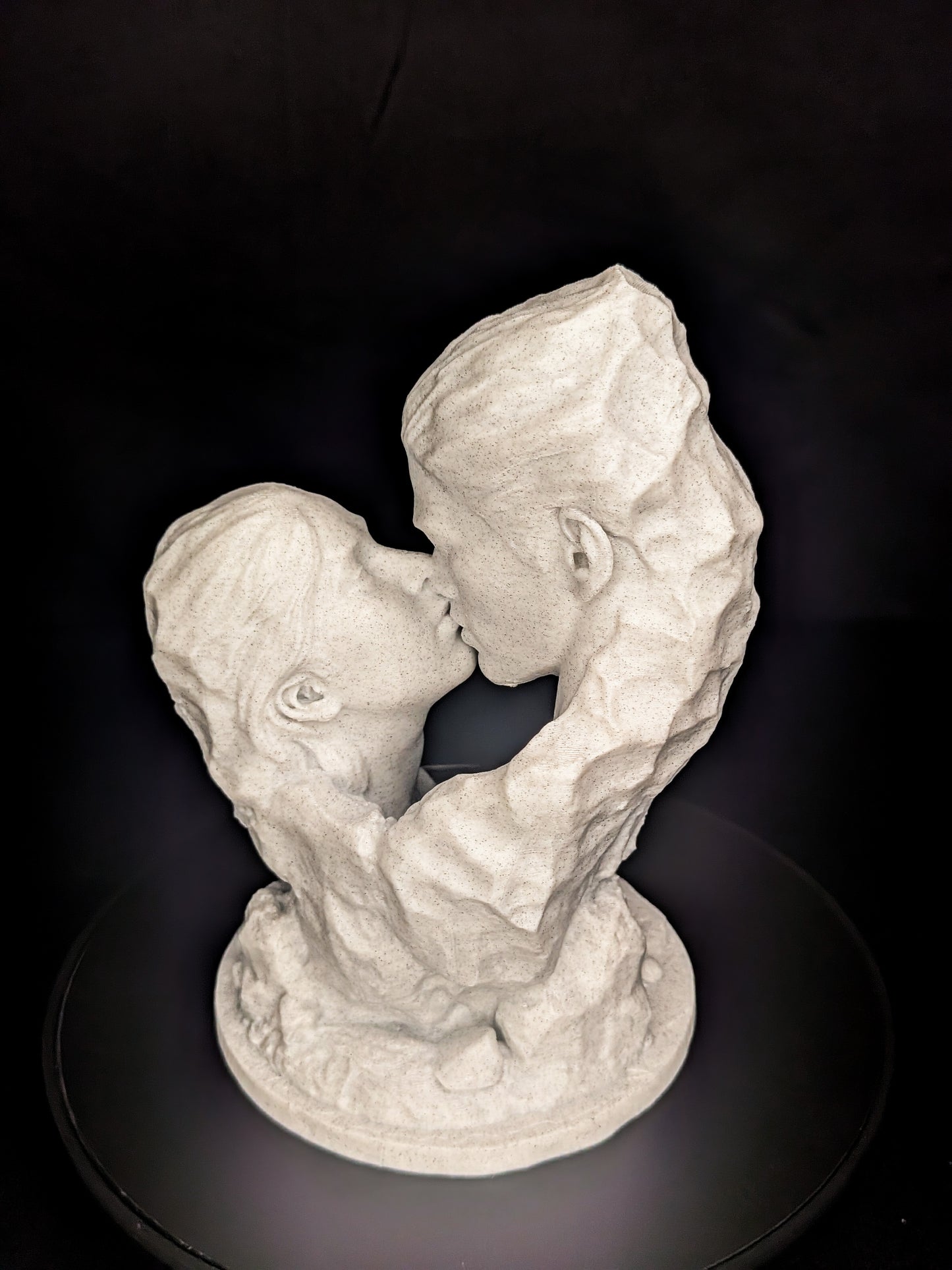 Lovers Rock Statue - Marble Finish Romantic Sculpture