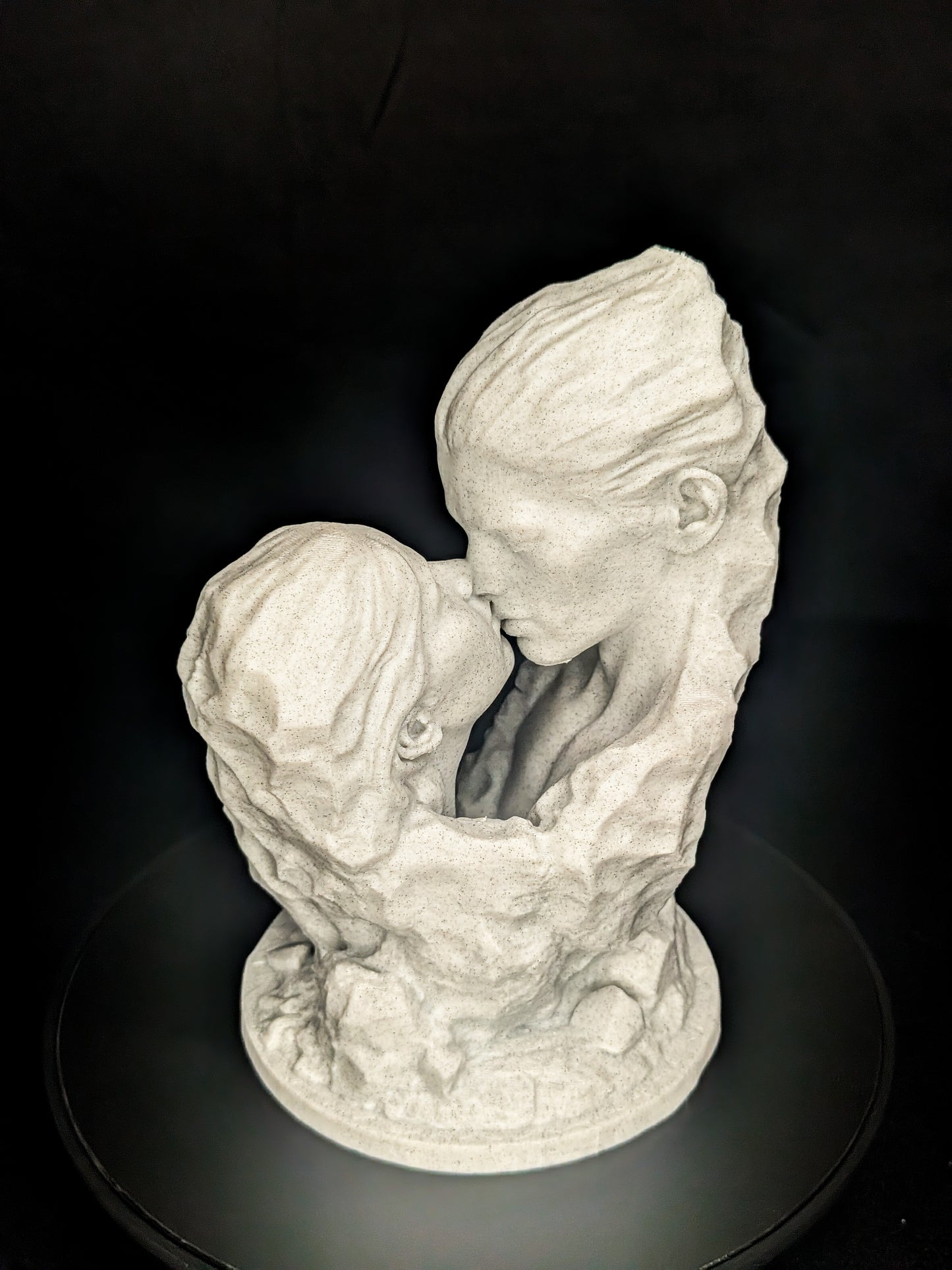 Lovers Rock Statue - Marble Finish Romantic Sculpture