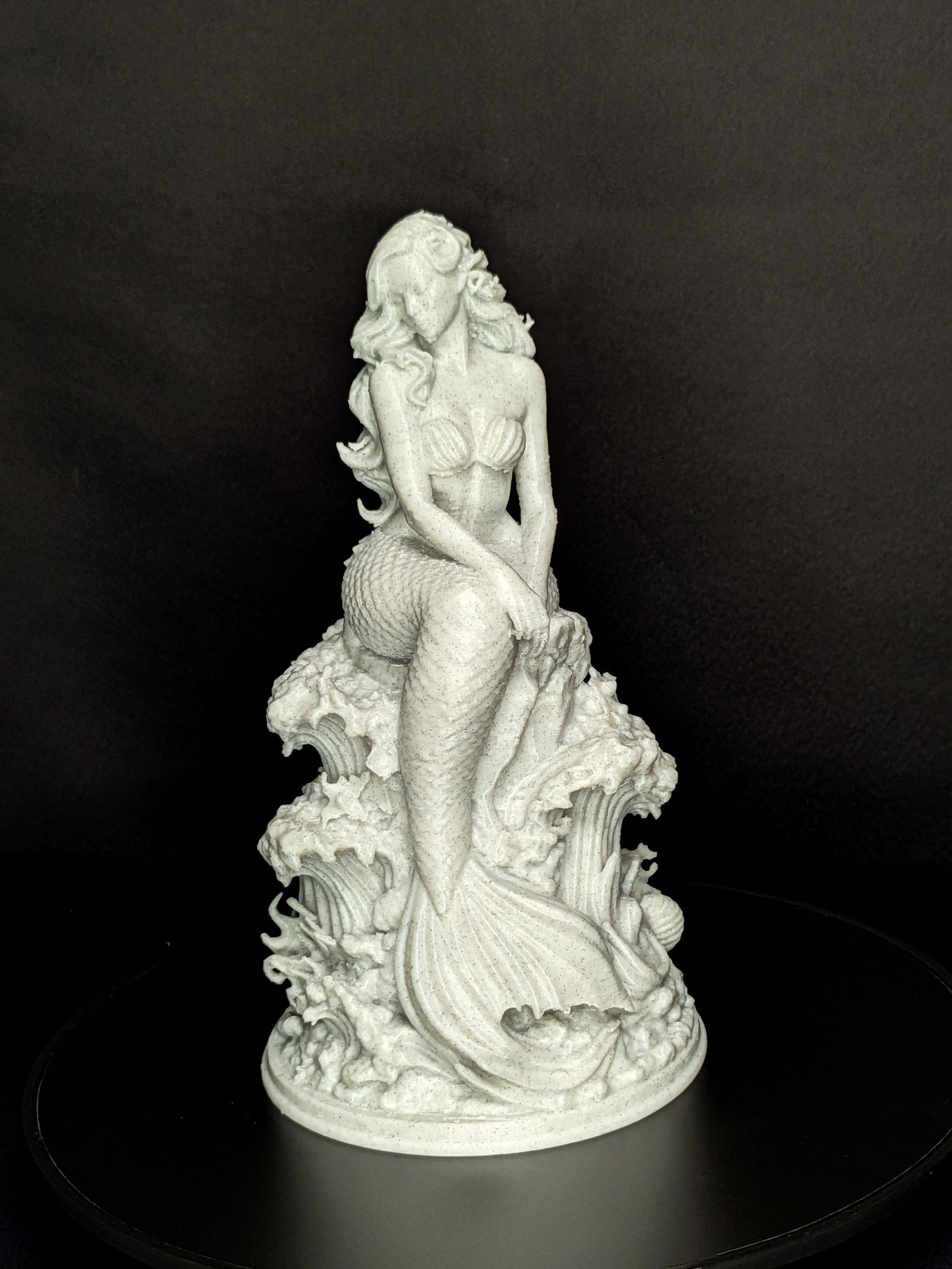 Mermaid Statue - Marble Finish Siren Sculpture