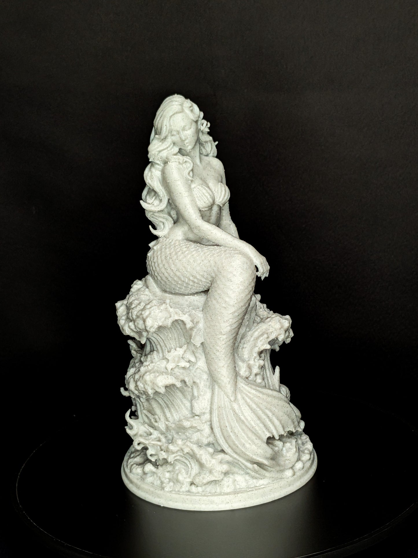 Mermaid Statue - Marble Finish Siren Sculpture