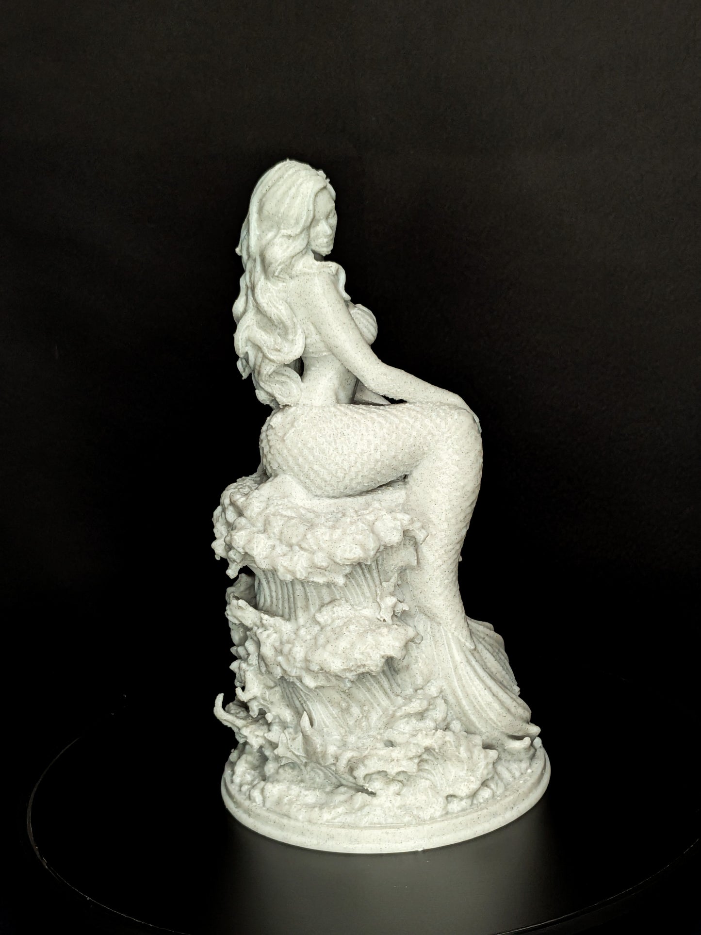 Mermaid Statue - Marble Finish Siren Sculpture