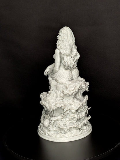 Mermaid Statue - Marble Finish Siren Sculpture