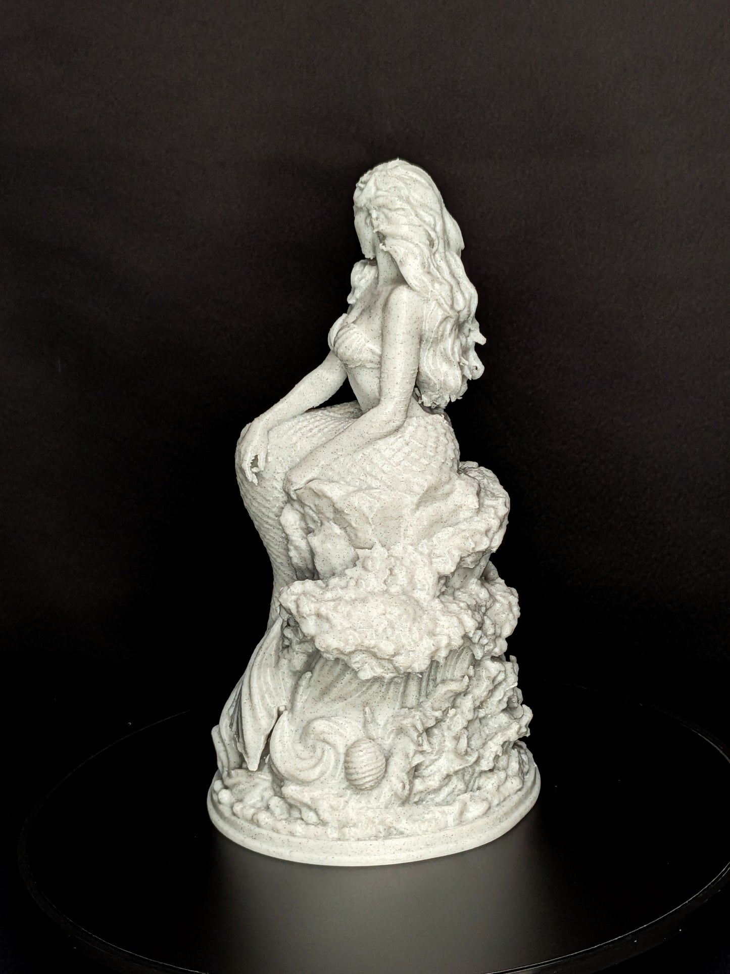 Mermaid Statue - Marble Finish Siren Sculpture